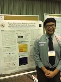 Gene Expression Networks of Histone Methyltransferases In S.Cerevisiae. Jeremiah Quijote (Biological Sciences), Grace Choi, Rushmie Kulkarni, DoHwan Park, Ph.D. (Mathematics & Statistics) and Erin Green, Ph.D., Biological Sciences